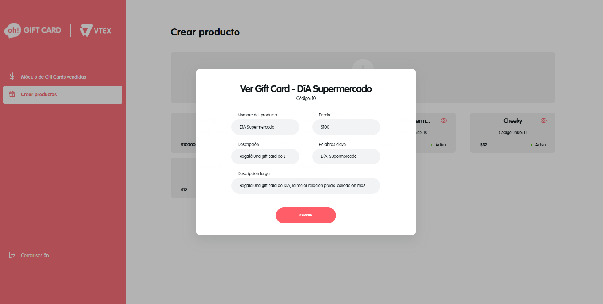 Configurar producto